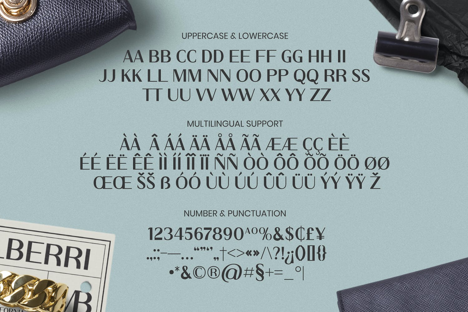 优雅杂志海报徽标logo设计无衬线英文字体 Callipso_img_2