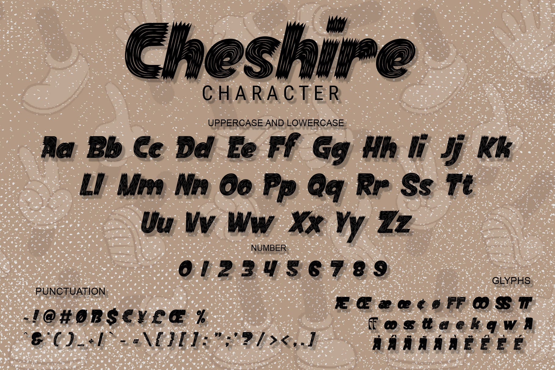 复古卡通品牌标识海报设计装饰性英文字体 Cheshire - Playful Decorative Font_img_2