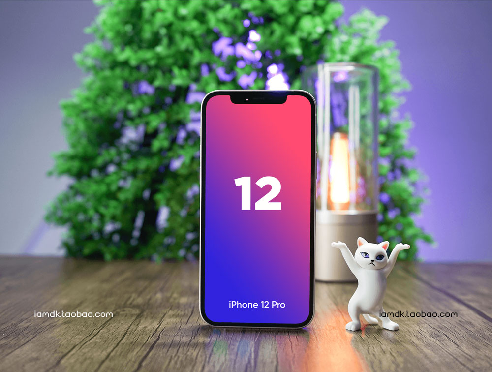 10款高质量苹果iPhone 12手机APP界面设计展示贴图样机模板 iPhone 12 Realistic Mockups_img_2