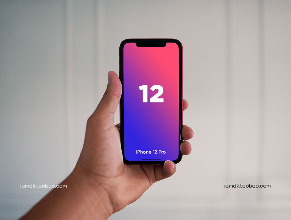 10款高质量苹果iPhone 12手机APP界面设计展示贴图样机模板 iPhone 12 Realistic Mockups_img_2