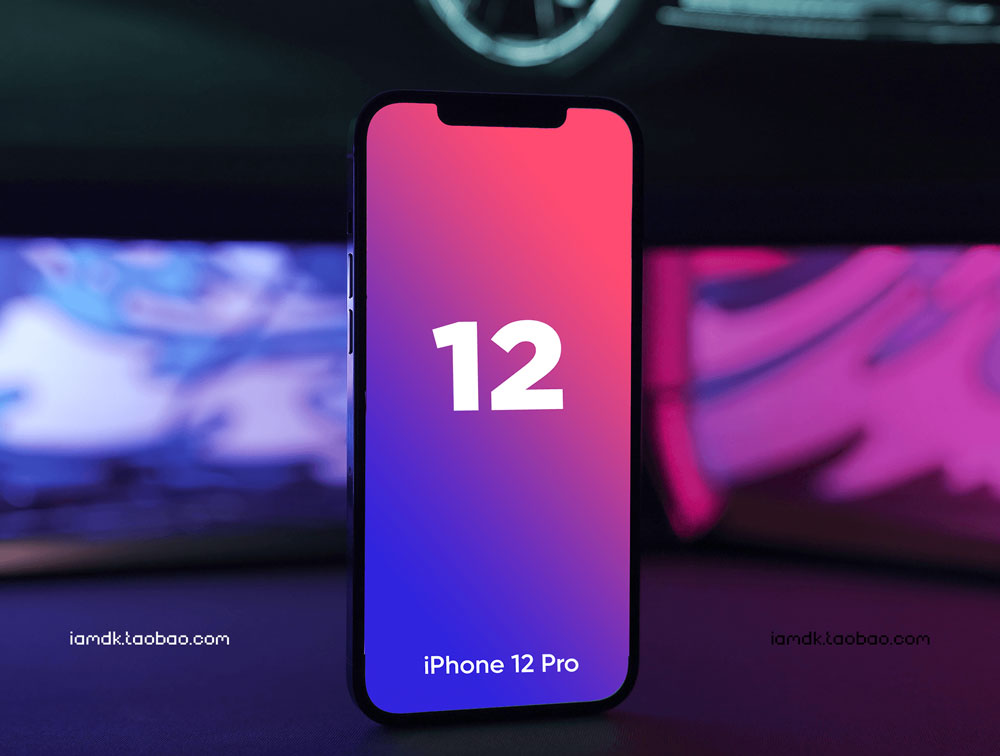 10款高质量苹果iPhone 12手机APP界面设计展示贴图样机模板 iPhone 12 Realistic Mockups_img_2