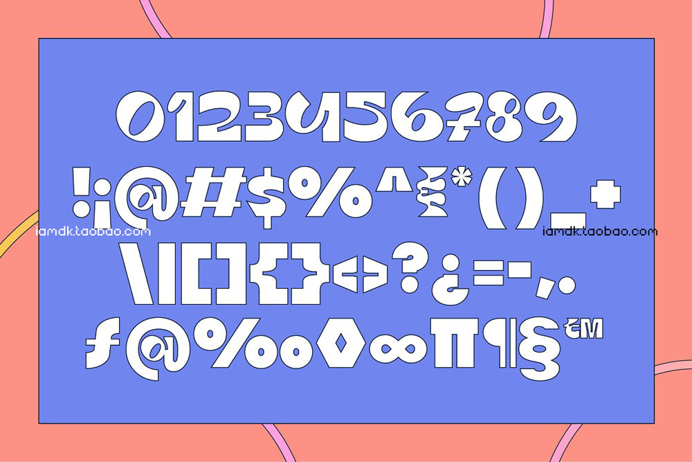 潮流复古趣味粗体逆反差海报画册AIPS英文字体安装包设计素材 Tumb Quirky Display Font_img_2