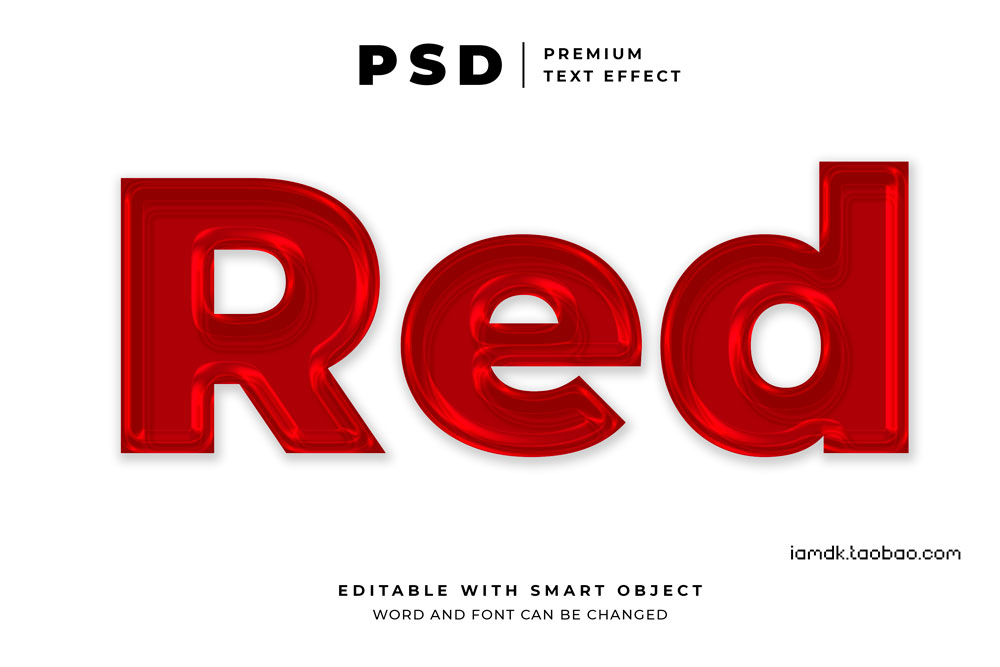 33款多彩3D立体质感标题Logo设计PSD样机展示源文件素材 Text Effect Vol.60_img_2