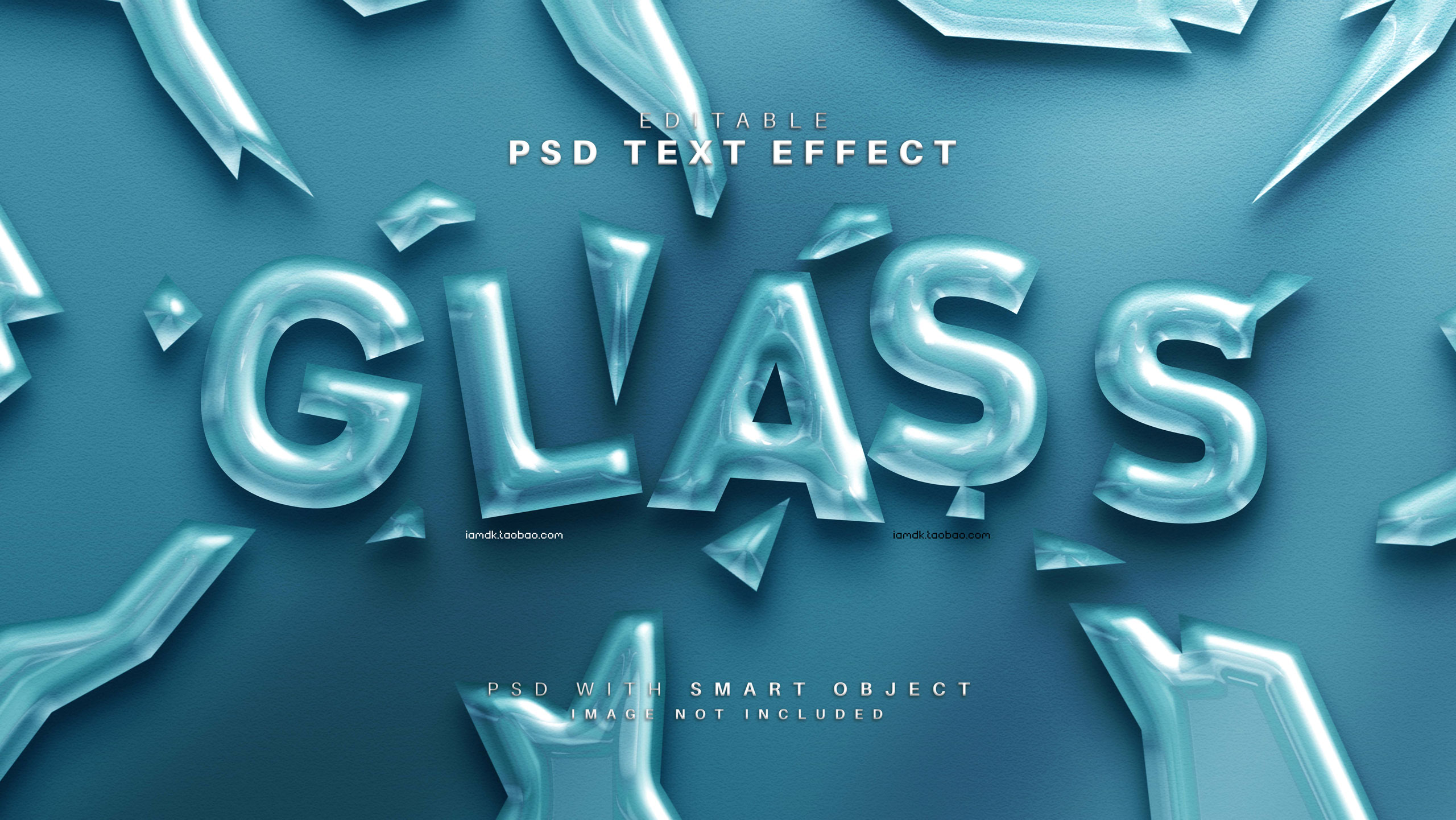 33款多彩3D立体质感标题Logo设计PSD样机展示源文件素材 Text Effect Vol.60_img_2