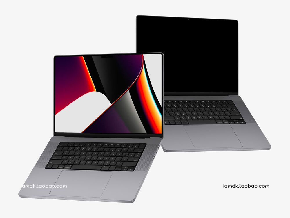 16寸Macbook Pro笔记本电脑网页UI界面设计作品贴图ps样机素材 MacBook Pro 16 inch Mockups_img_2