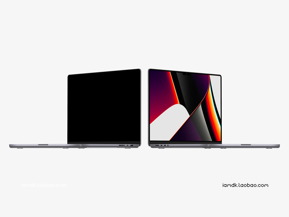 16寸Macbook Pro笔记本电脑网页UI界面设计作品贴图ps样机素材 MacBook Pro 16 inch Mockups_img_2