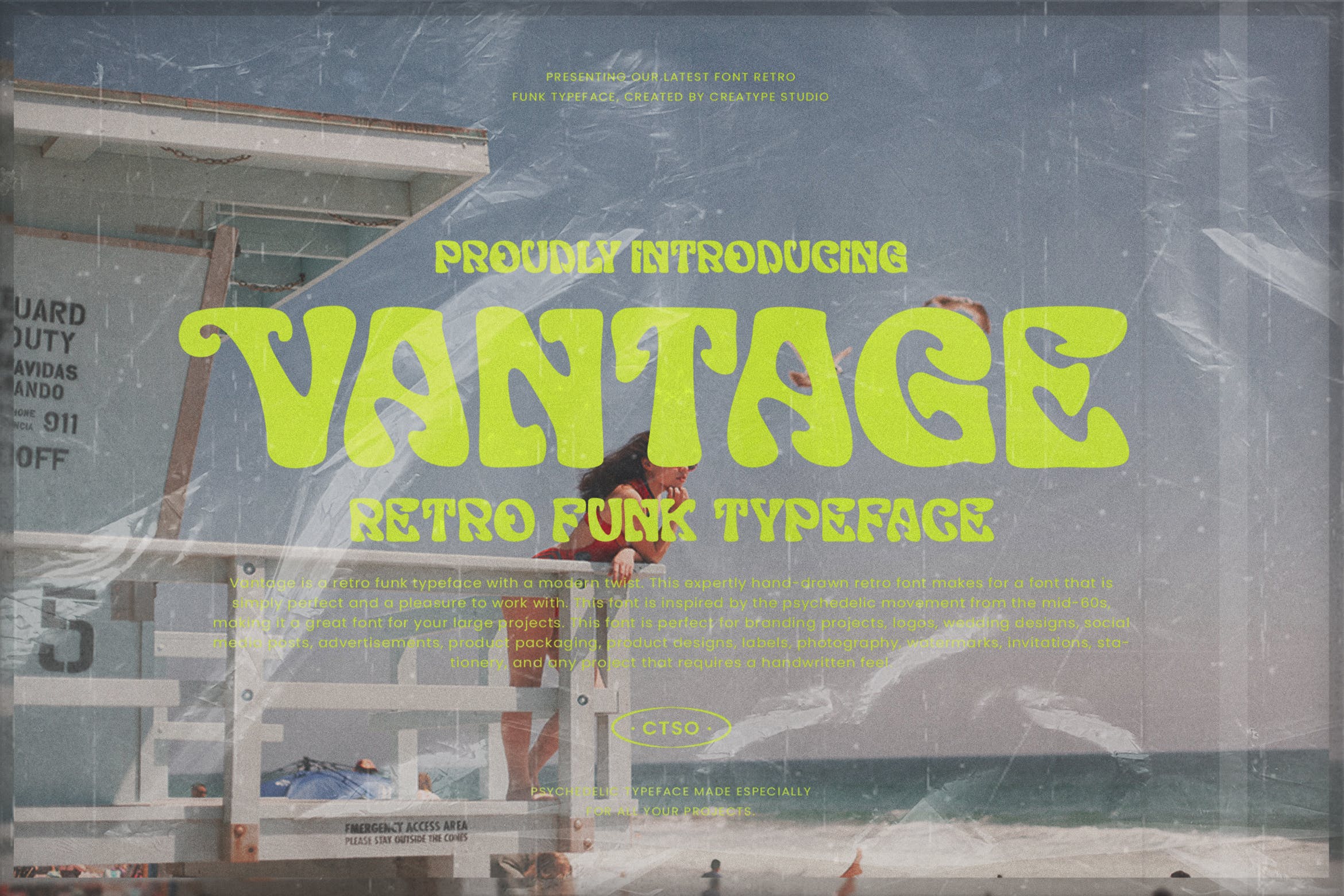 现代品牌包装徽标logo设计装饰性英文字体 Vantage Retro Business Font_img_2