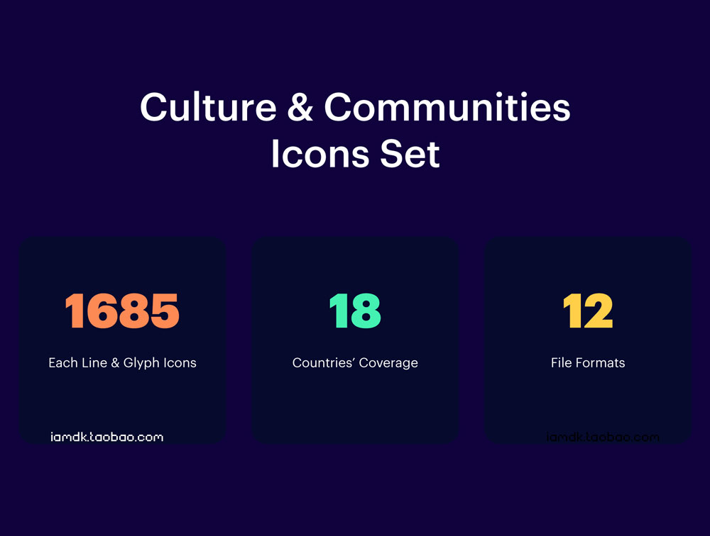 1600+多路径样式社区文化金融Icon图标Ai矢量设计素材 1600+ Culture and Communities Vector Icons_img_2