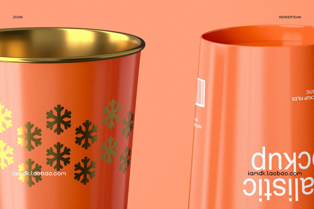 时尚一次性外卖咖啡纸杯标志Logo作品设计贴图样机素材 Paper Cup Mockup Set_img_2