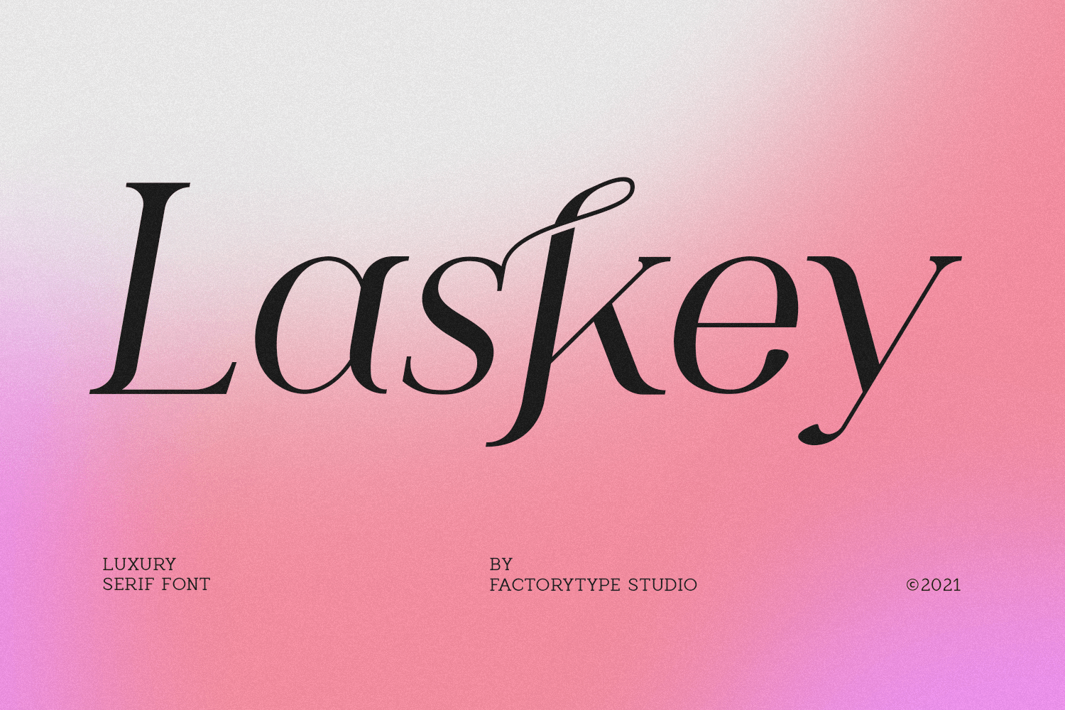 时尚复古品牌标识徽标logo设计衬线英文字体 Laskey_img_2