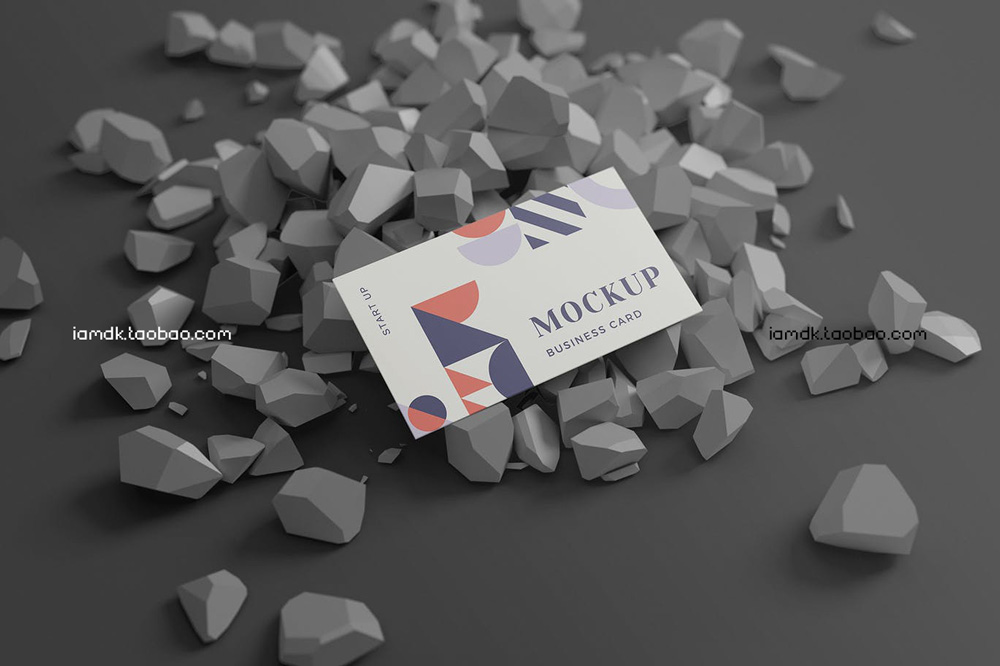 时尚商务名片卡片品牌Logo设计贴图样机模板素材 Fashionable Business Card Mockup_img_2