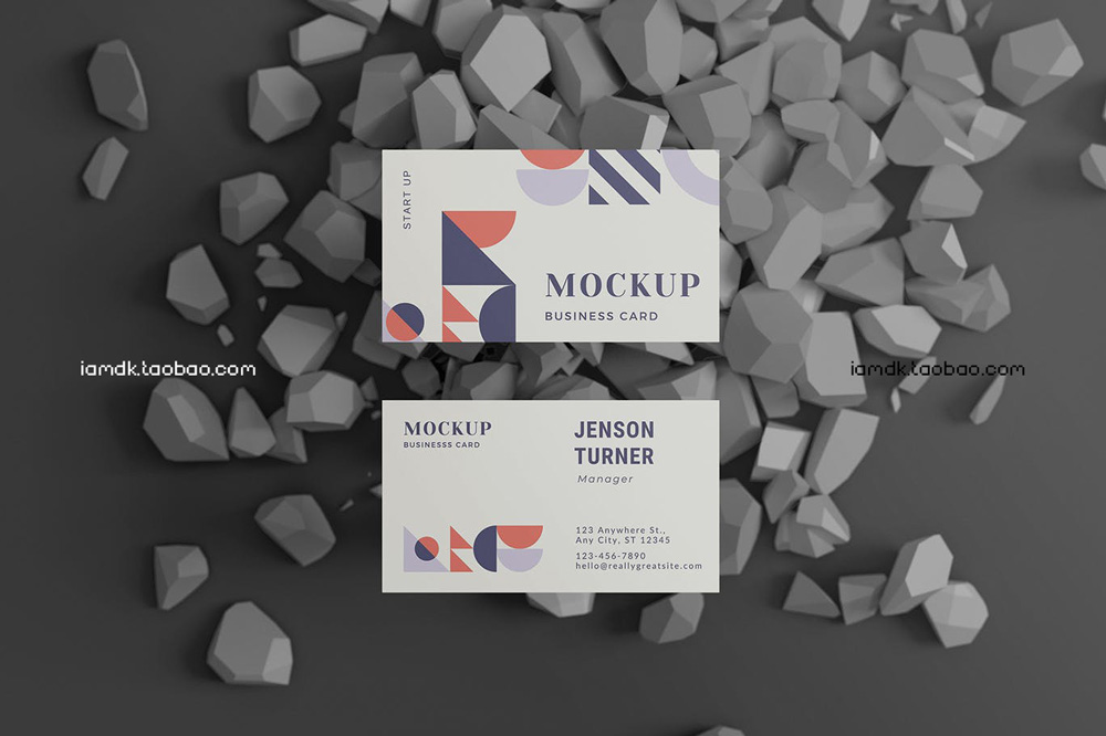 时尚商务名片卡片品牌Logo设计贴图样机模板素材 Fashionable Business Card Mockup_img_2