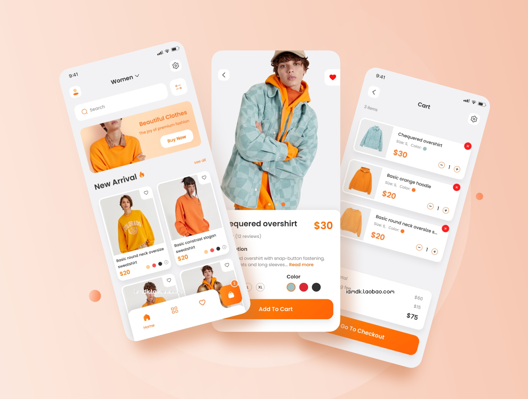 时尚服装主题APP应用程序UI界面设计套件 Spoon - Fashion Store UI Kit_img_2