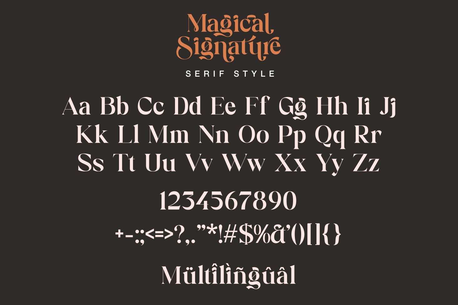 现代品牌广告书籍设计衬线英文字体 Magical Modern Font Duo_img_2