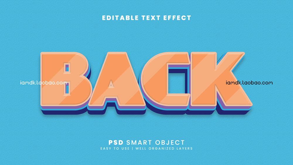 30款3D立体质感标题Logo设计PSD样机展示源文件素材 Text Effect Vol.42_img_2