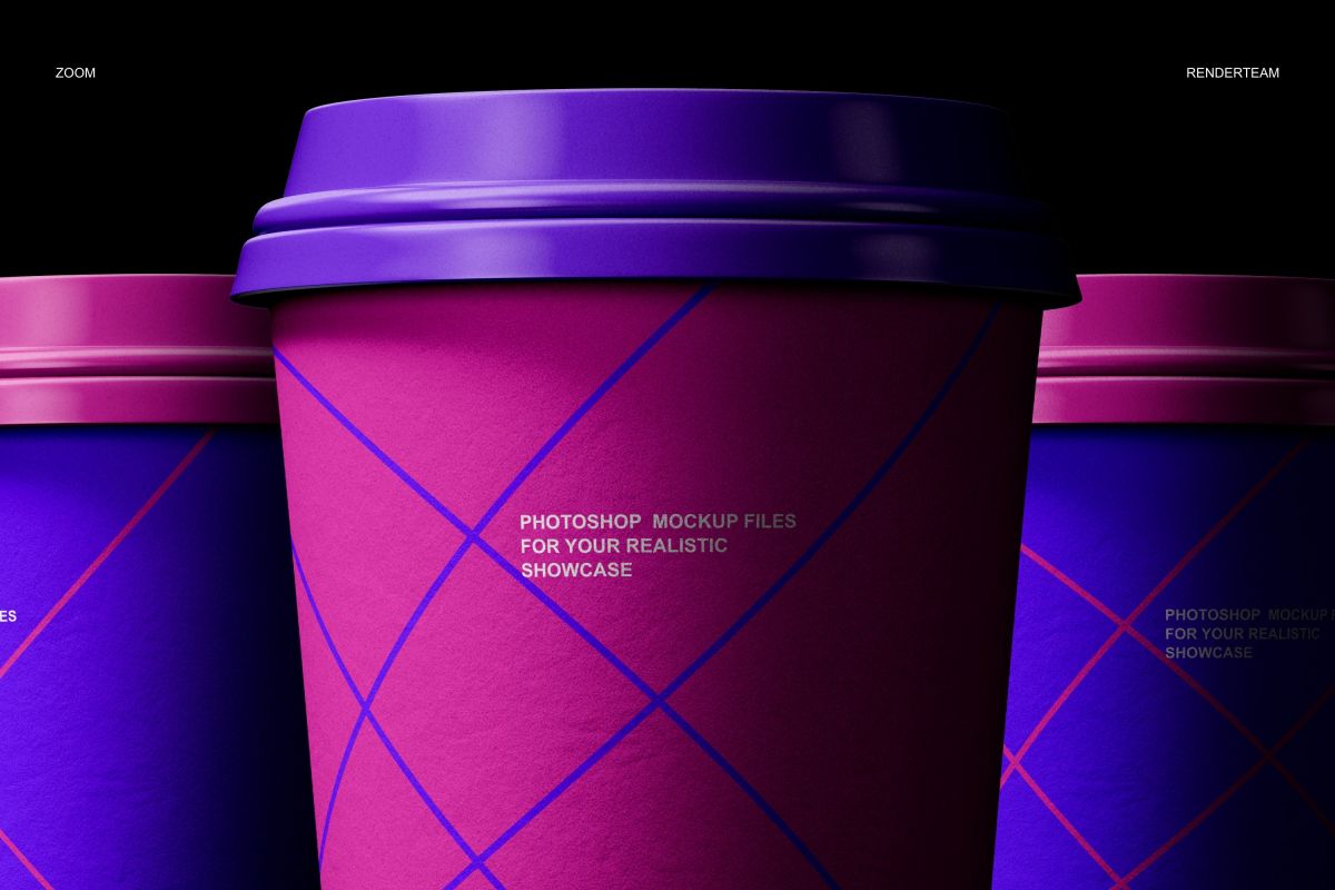 极简品牌VI设计纸杯贴图样机模板素材 Paper Cup Mockup_img_3