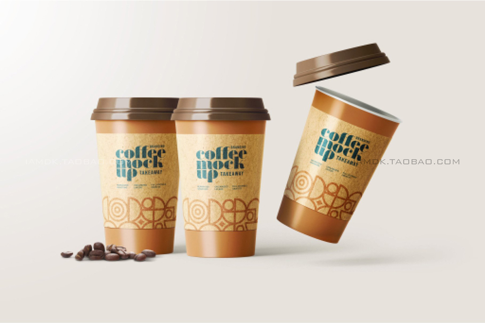 30款咖啡品牌VI设计名片包装袋纸杯马克杯贴图样机模板 Coffee Branding Mockup Bundle_img_2