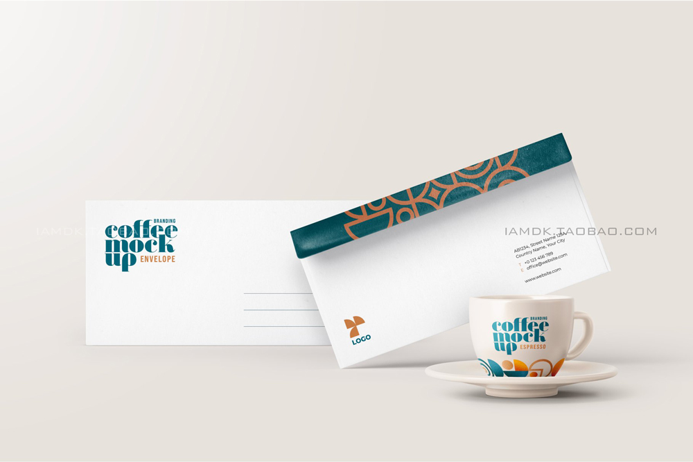 30款咖啡品牌VI设计名片包装袋纸杯马克杯贴图样机模板 Coffee Branding Mockup Bundle_img_2