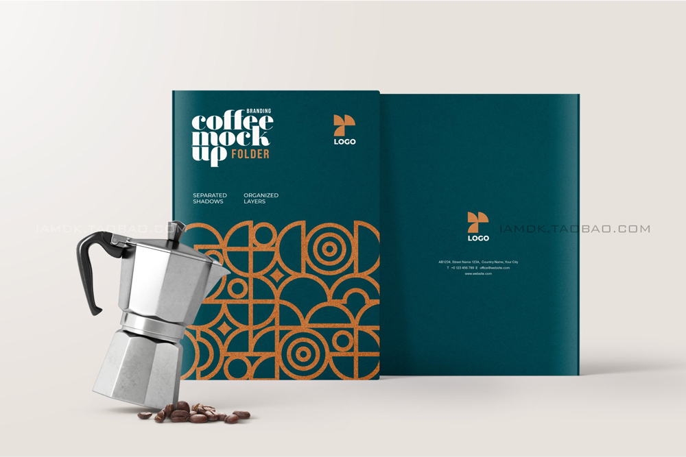 30款咖啡品牌VI设计名片包装袋纸杯马克杯贴图样机模板 Coffee Branding Mockup Bundle_img_2