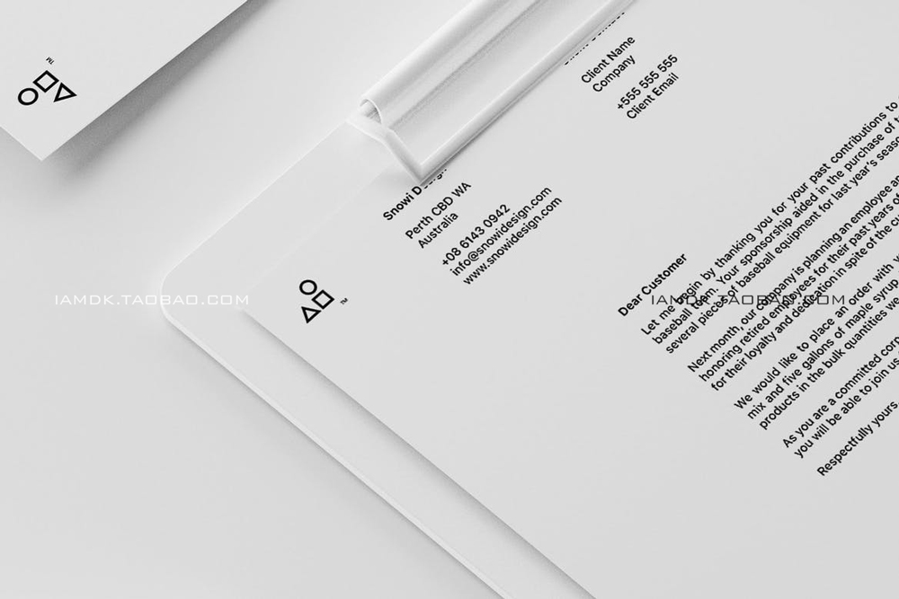 品牌VI标志Logo设计白色办公用品展示贴图样机 Minimal White Brand Mockup Pack_img_2