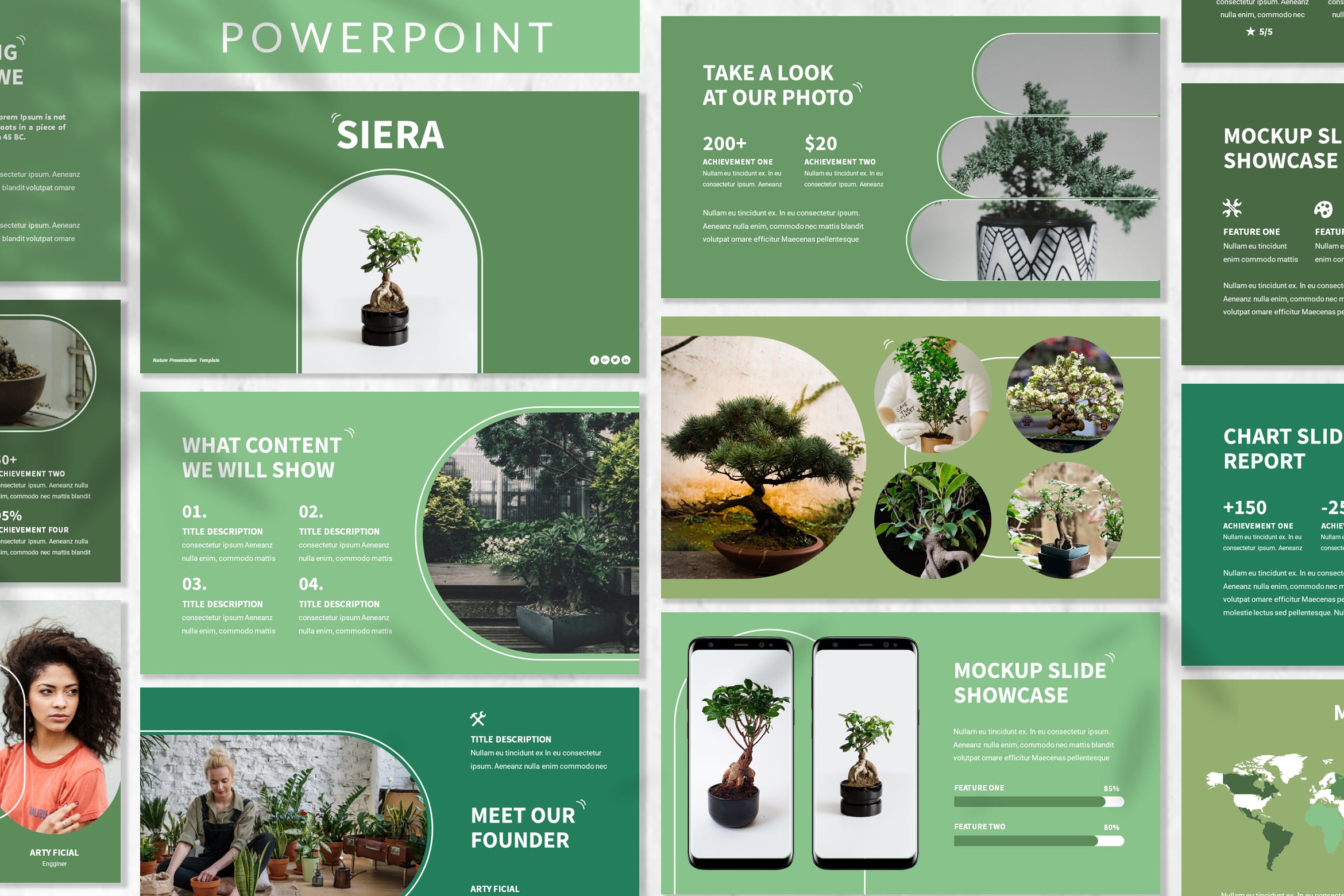 现代简约企业营销策划提案简报设计ppt+keynote模板 Siera - Eco Plant ppt+keynote Template_img_2