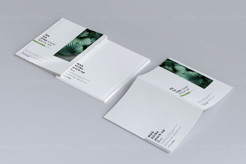 15款精装书杂志画册封面设计展示贴图样机模板 Magazine Mockups_img_2