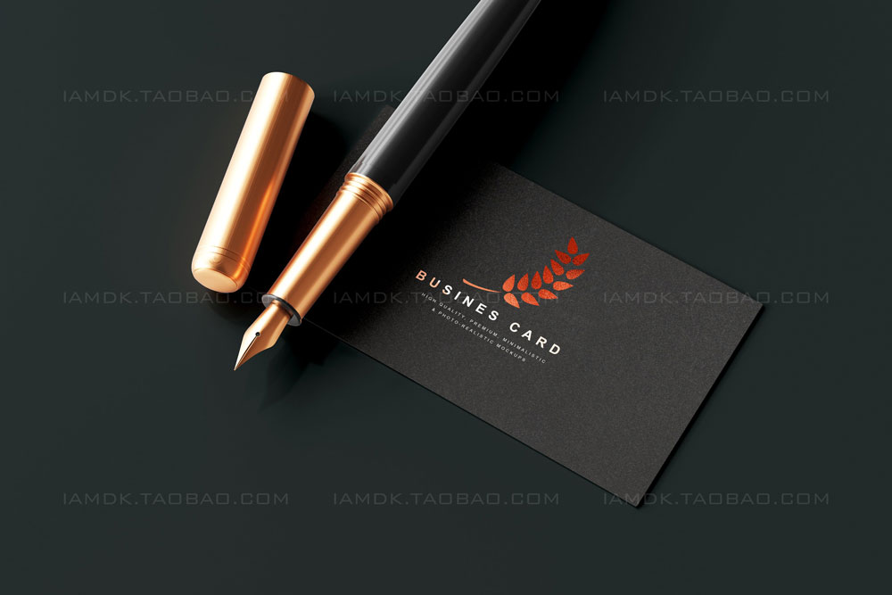 119款暗黑品牌VI标志Logo设计笔记本名片信纸展示贴图PSD样机模板 Stationery Branding Mockup Bundle_img_2