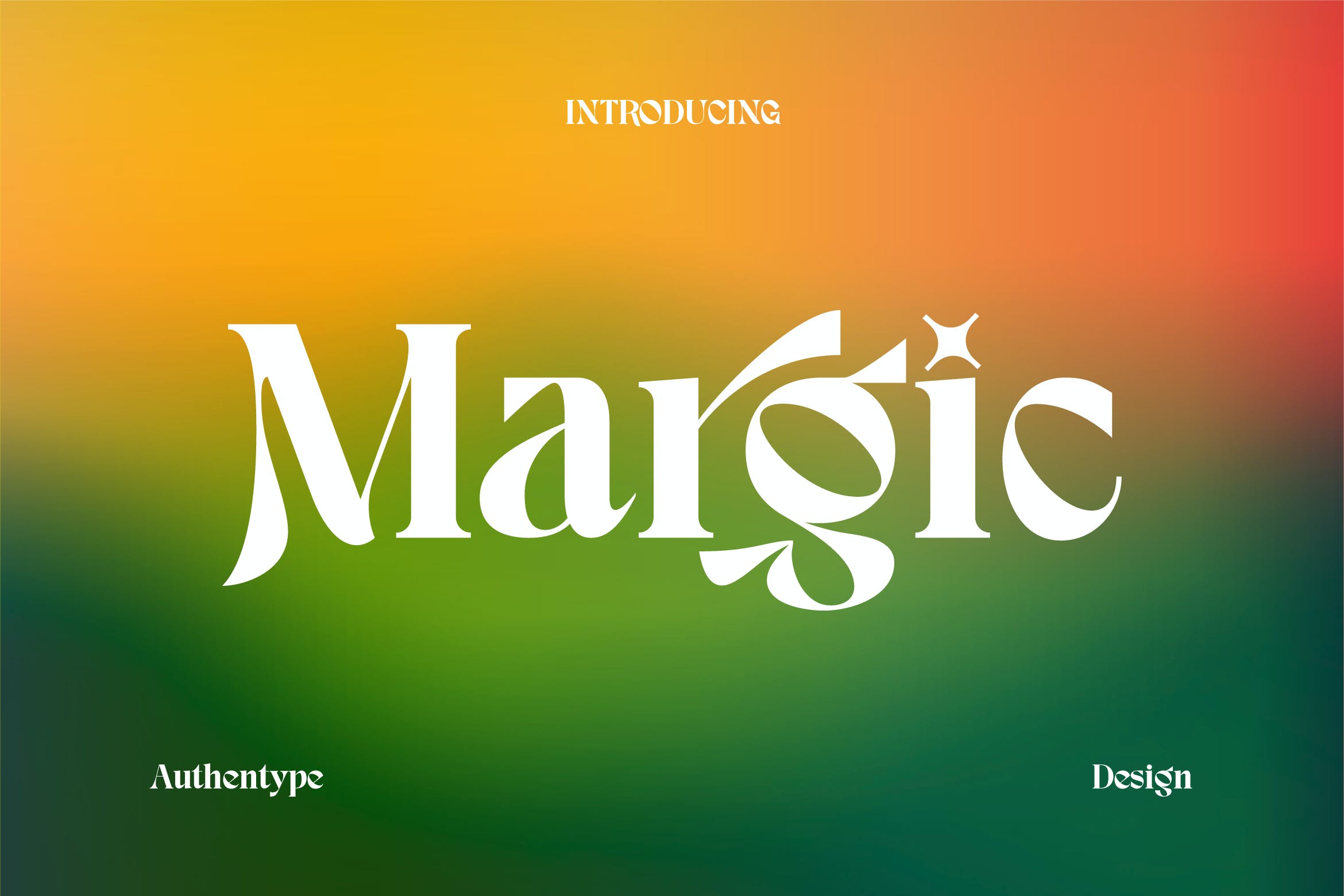 优雅杂志品牌标志设计衬线英文字体 Margic - Magic of Typeface_img_2