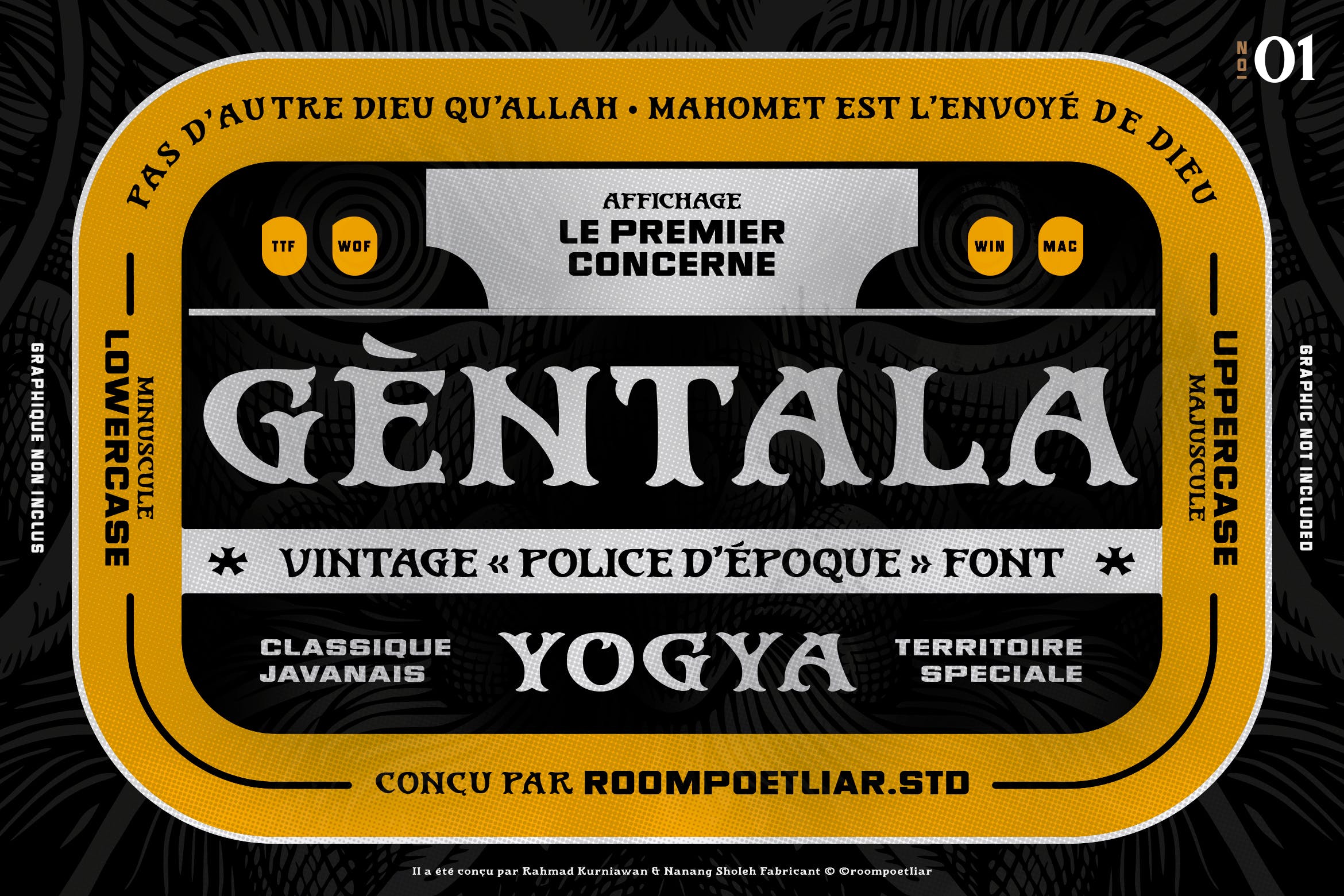 复古广告包装徽标logo设计衬线英文字体 Gentala Vintage Font_img_2