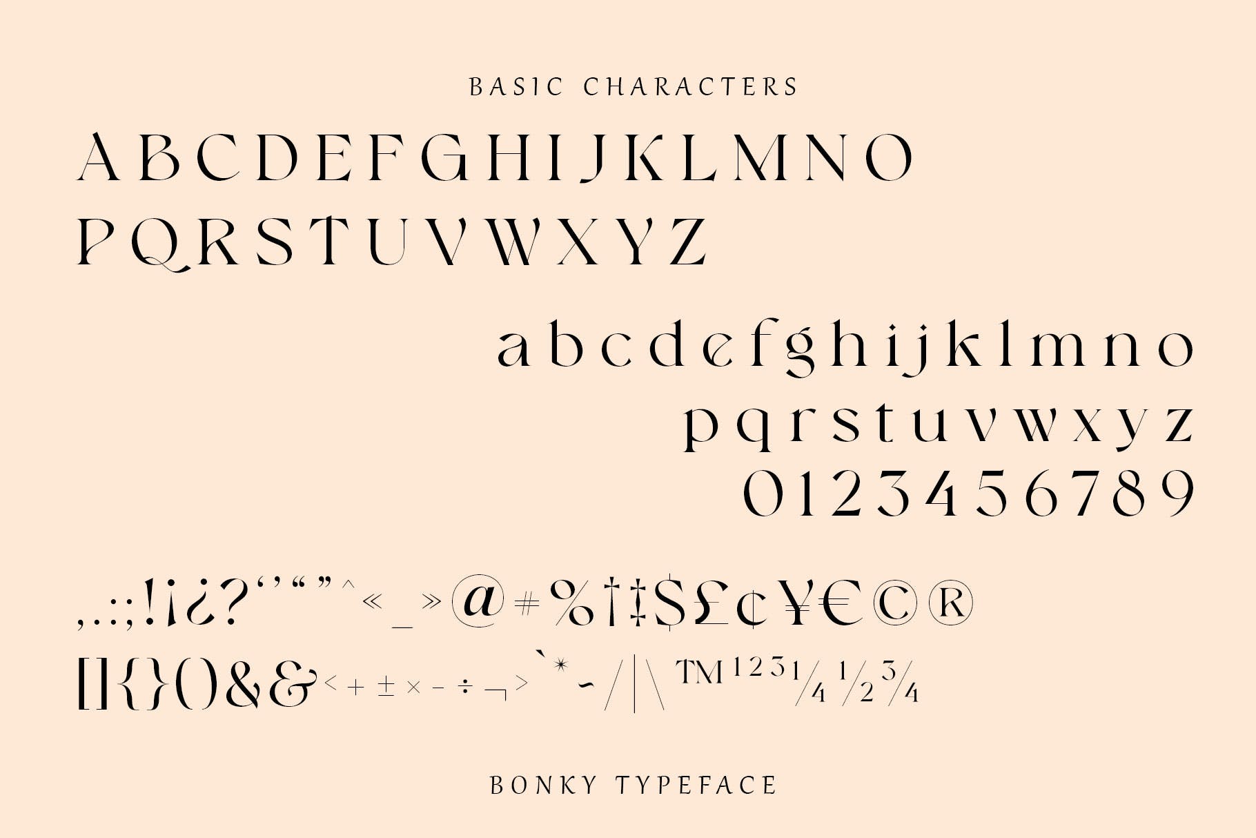 优雅品牌标题徽标logo设计衬线英文字体 Bonky serif_img_2