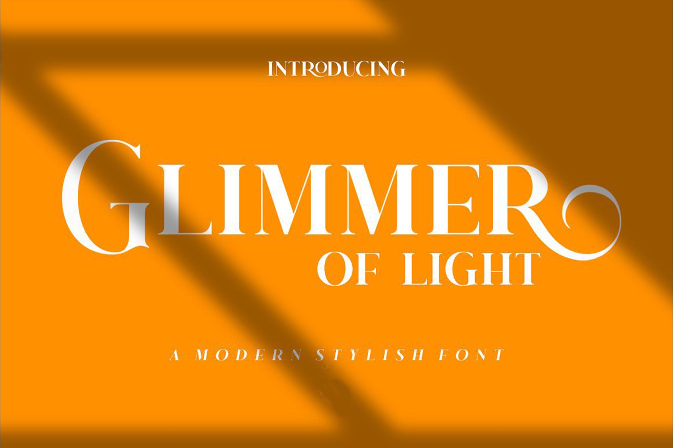 复古杂志海报徽标logo设计衬线英文字体 Glimmer Of Light_img_2