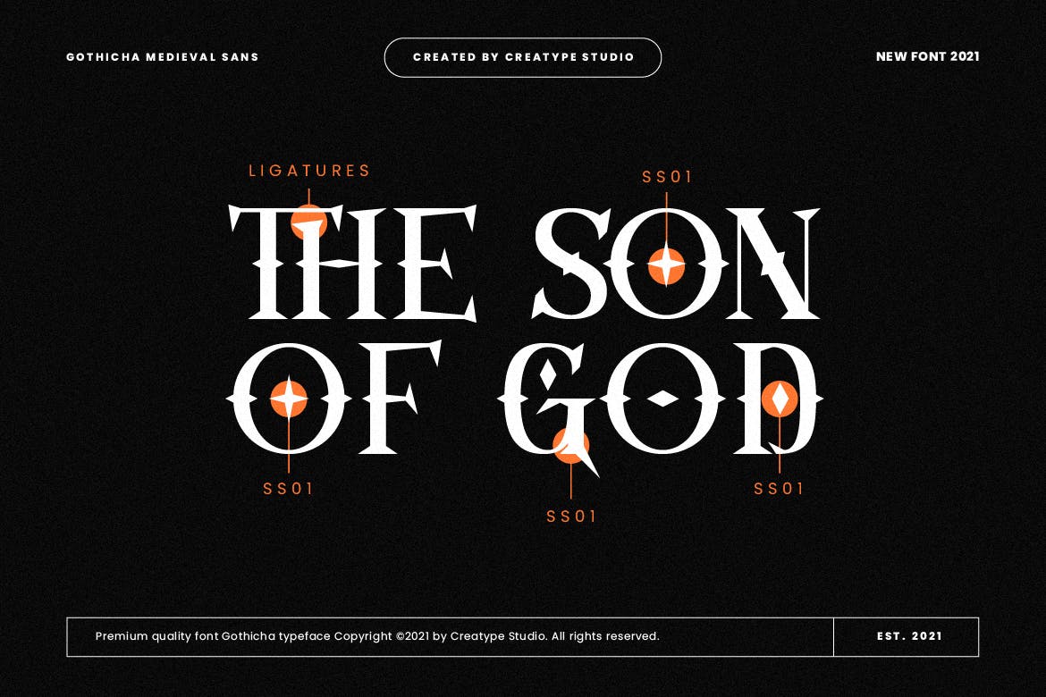 优雅品牌标志包装设计无衬线英文字体 Gothicha Sans Business Font_img_2