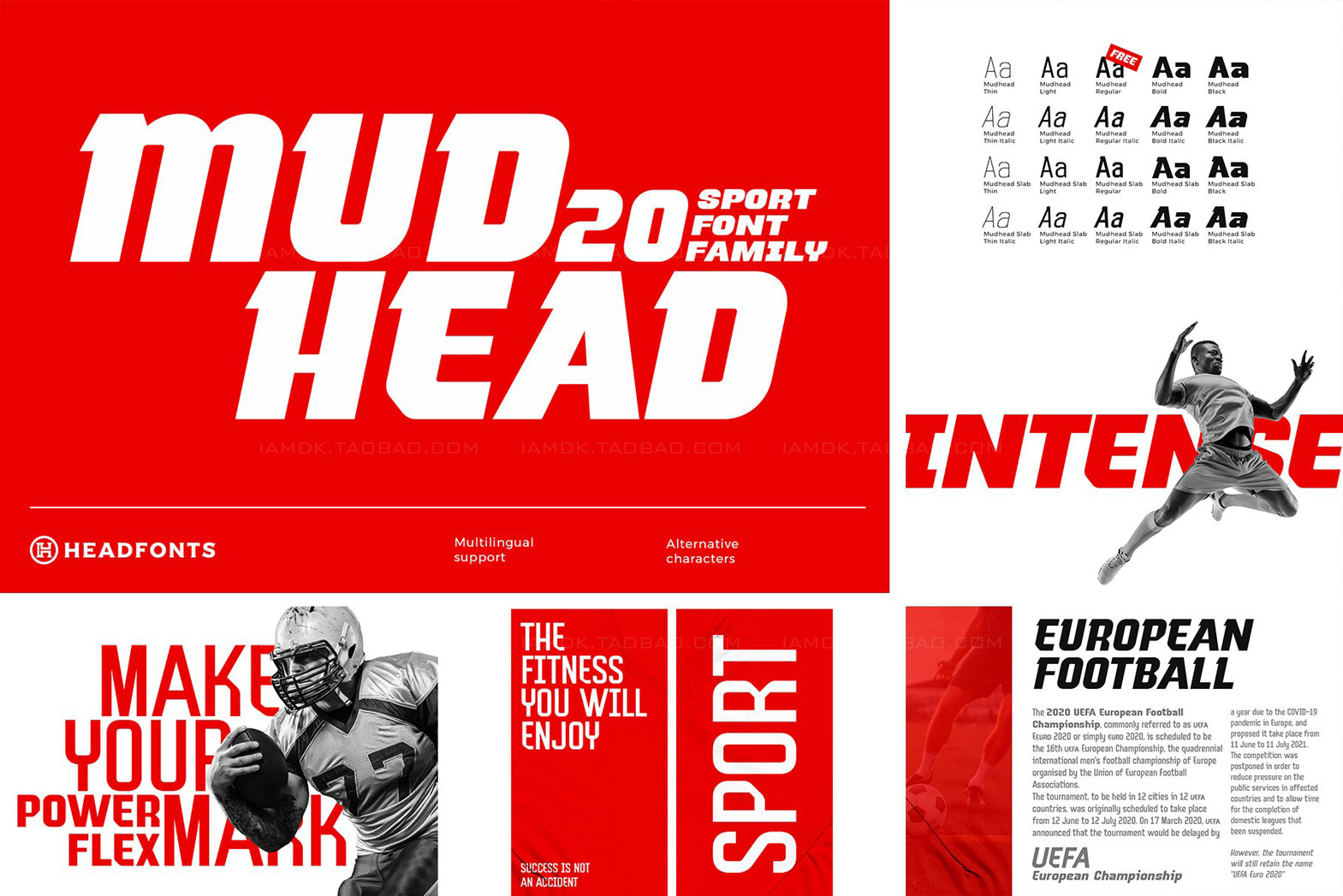 49套现代简约时尚复古标题徽标logo设计Headfonts英文字体素材合集 Headfonts Font Bundle_img_2