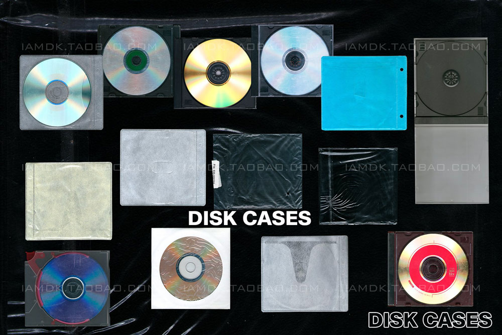 30款潮流CD光盘专辑唱片包装高清PNG免扣图片Ps设计素材 Extra-Detailed Compact Disk Bundle_img_2