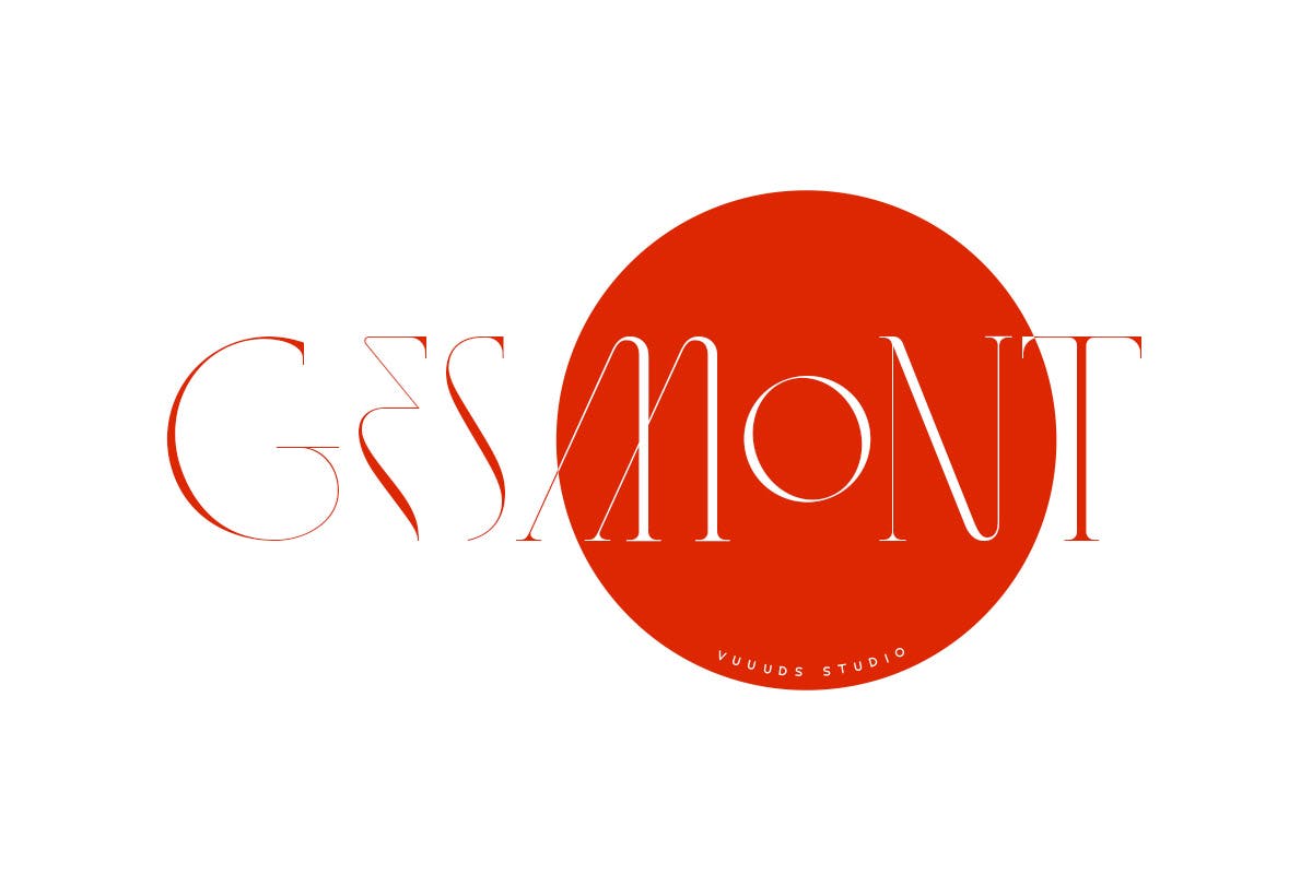 现代时尚品牌标识徽标logo设计衬线英文字体 Gesmont_img_2