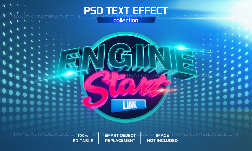 10款创意质感3D立体海报标题Logo设计Ps生成样机素材 Text Effect vol.8_img_2
