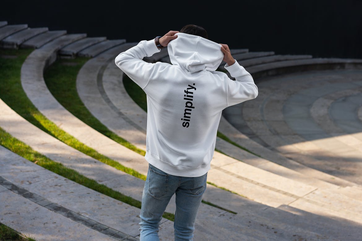 19款时尚男士连衣帽卫衣印花图案设计展示Ps智能贴图样机模板 Hoodie MockUp Street Style 2021_img_2