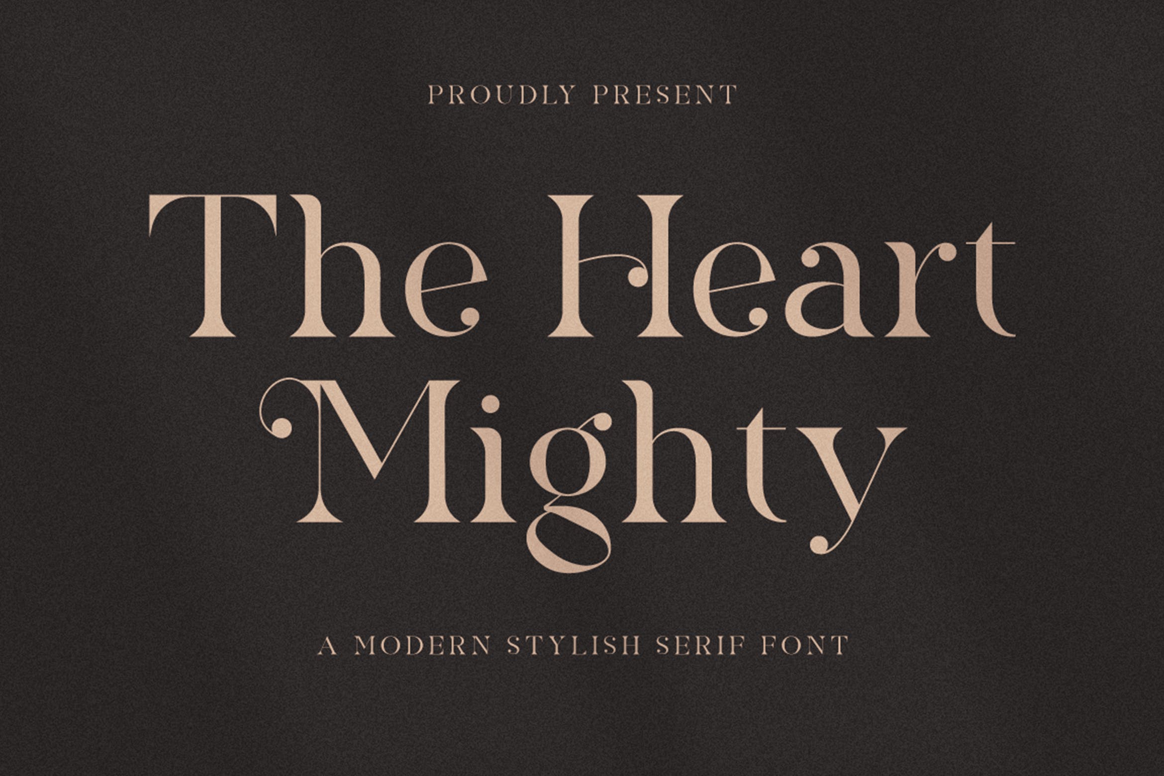 优雅杂志标签广告设计衬线英文字体 The Heart Mighty - Elegant Serif Font_img_2