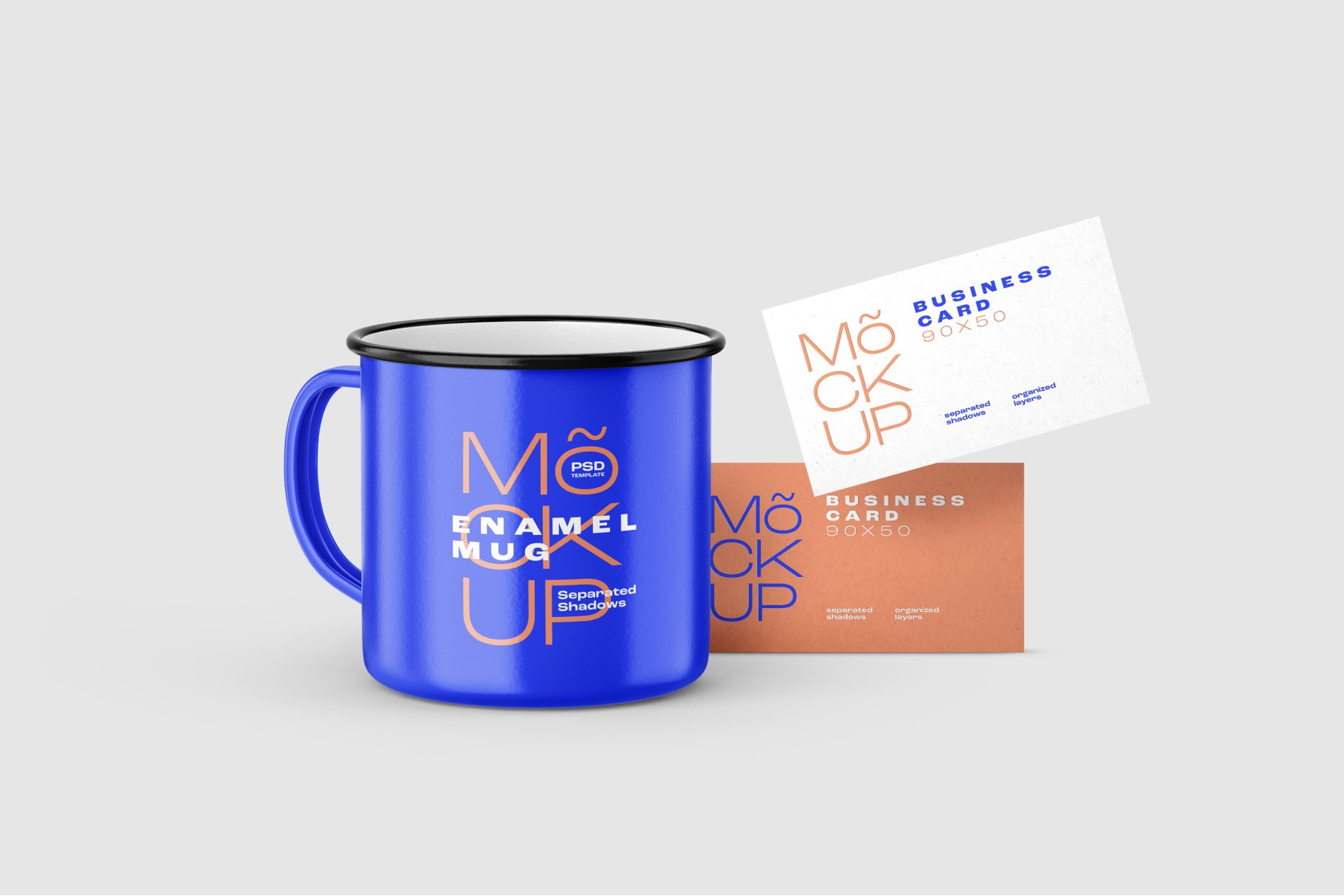 8款经典品牌Logo设计搪瓷杯马克咖啡杯场景展示Ps智能贴图样机模板 Enamel Mug Mockup Set_img_2