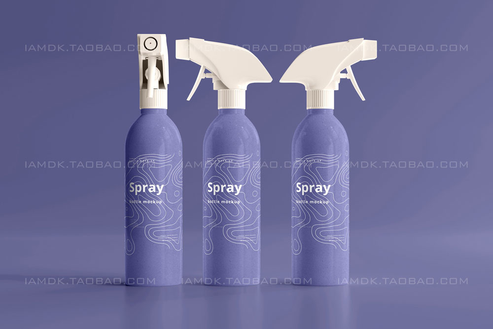 26款化妆品喷雾瓶外观标签设计展示样机模板 Cosmetic Spray Bottle Mockups_img_2