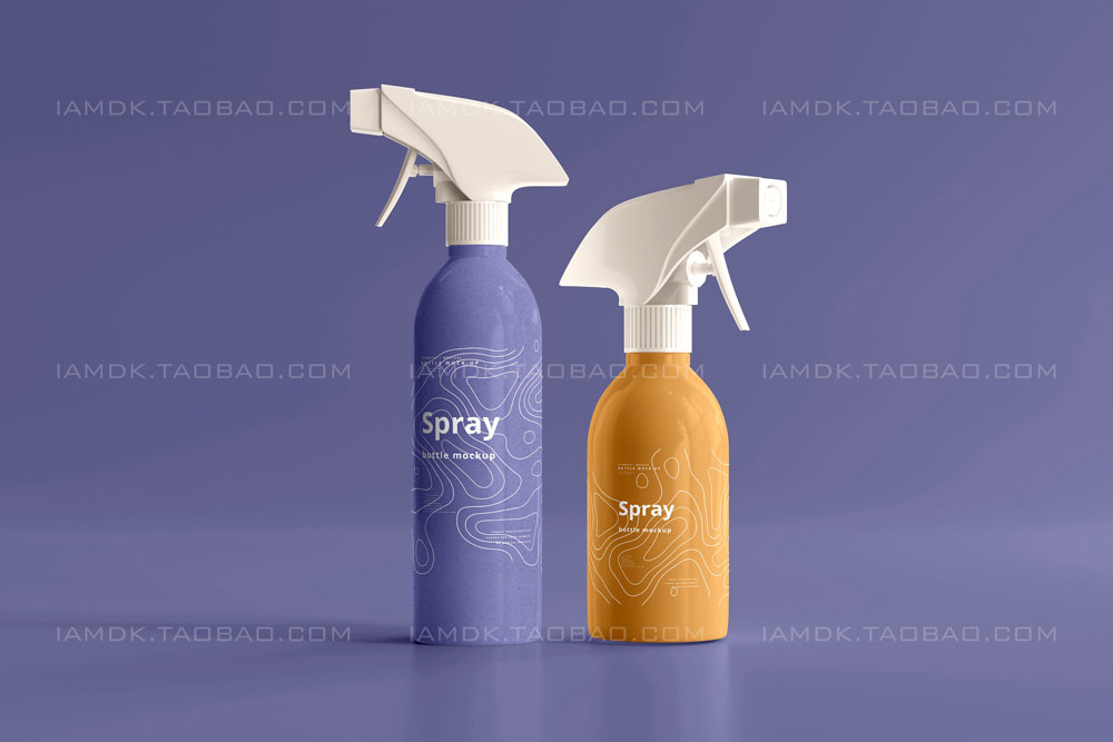 26款化妆品喷雾瓶外观标签设计展示样机模板 Cosmetic Spray Bottle Mockups_img_2