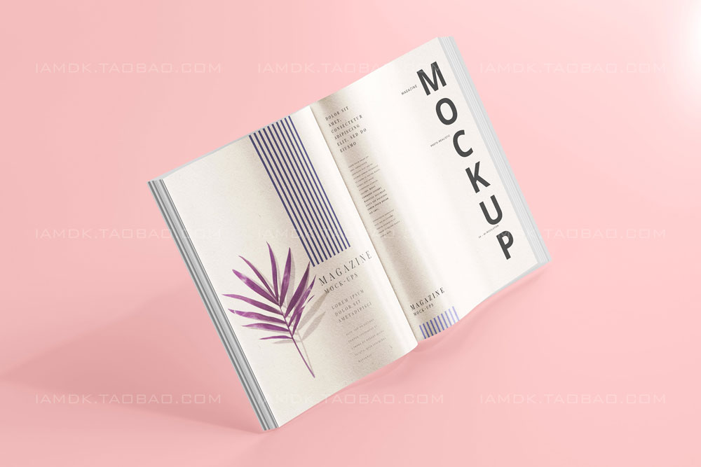 35款时尚产品目录宣传画册书籍封面设计展示Ps智能贴图样机模板 Magazine Mockups_img_2