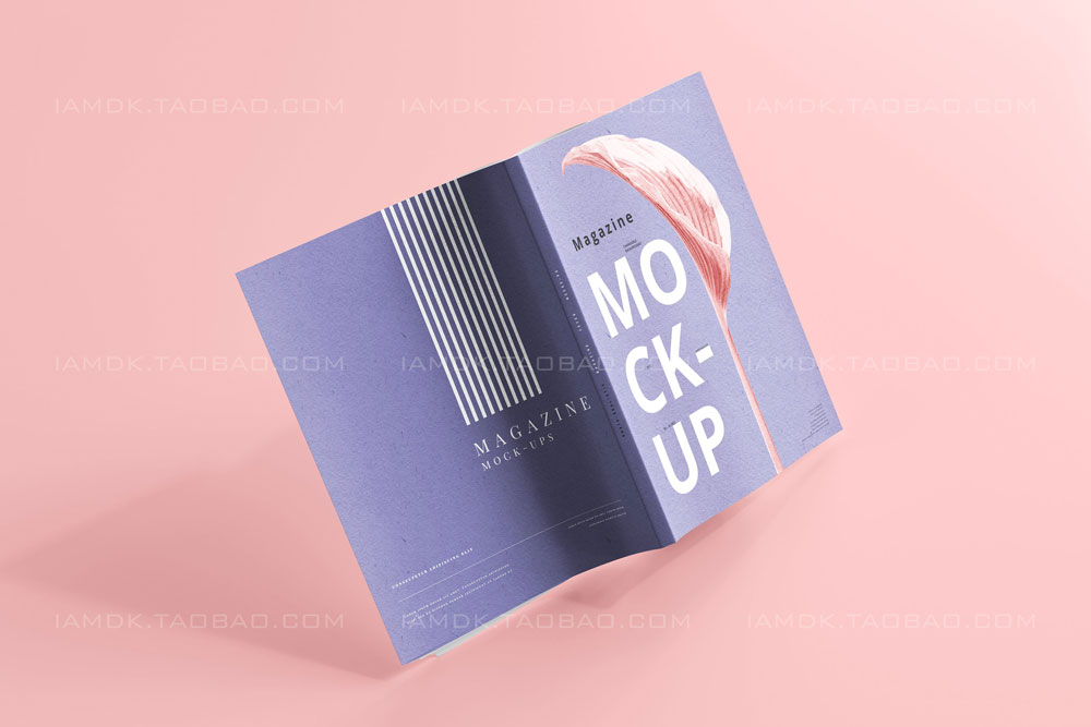 35款时尚产品目录宣传画册书籍封面设计展示Ps智能贴图样机模板 Magazine Mockups_img_2