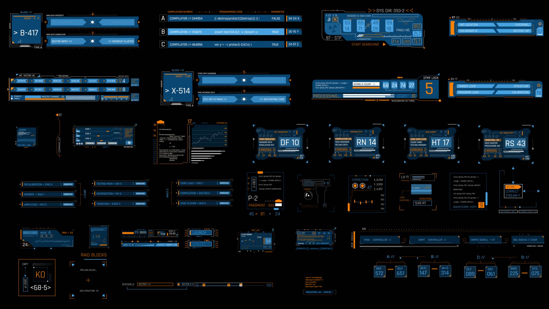 AE模板-700+FUI高科技HUD界面UI动画科幻线条元素包V1.5 Videohive - Extreme HUD Pack V1.5_img_2