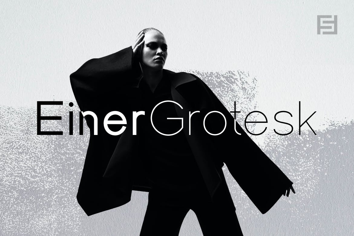现代标识海报徽标logo设计无衬线英文字体 Einer Grotesk - Modern Sans-Serif Typeface_img_2