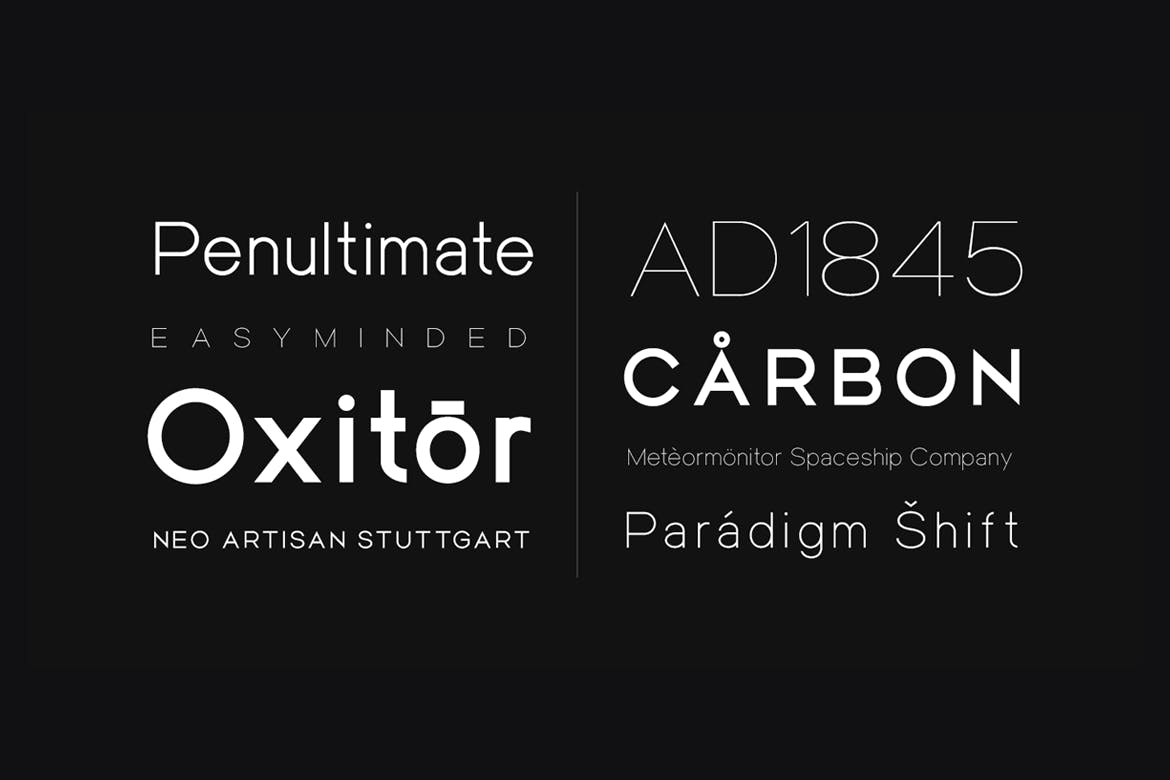 现代标识海报徽标logo设计无衬线英文字体 Einer Grotesk - Modern Sans-Serif Typeface_img_2