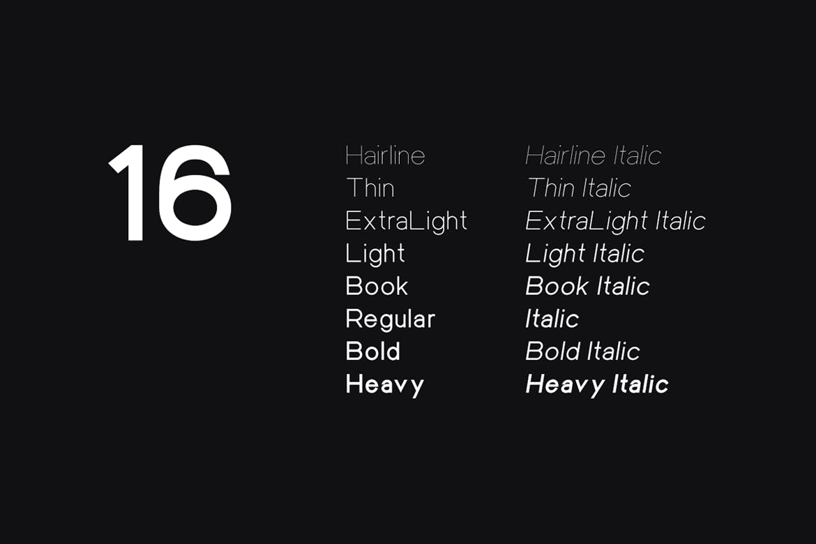 现代标识海报徽标logo设计无衬线英文字体 Einer Grotesk - Modern Sans-Serif Typeface_img_2