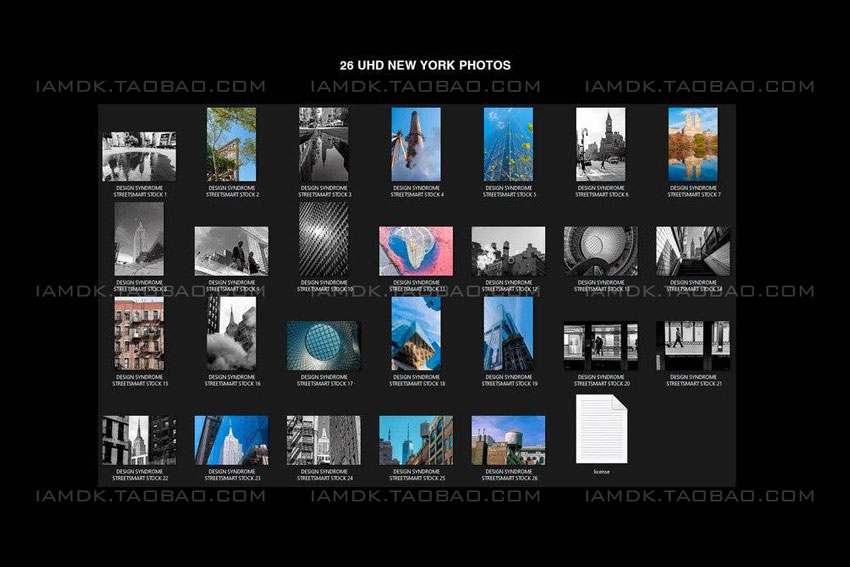 26张高清纽约街头高楼建筑风景摄影照片背景图片素材包 Street Smart Stockphoto Pack_img_2