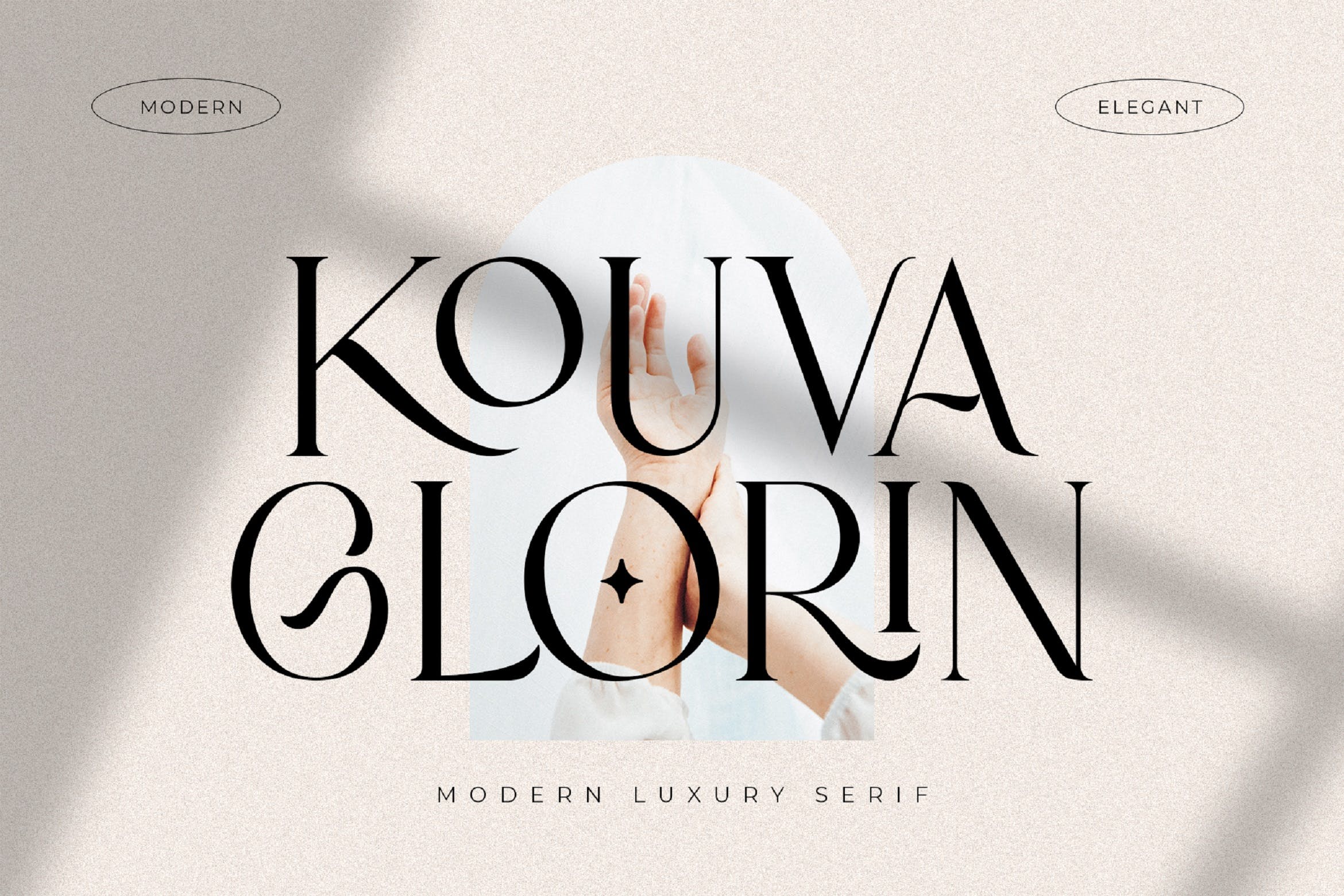 现代奢华杂志海报徽标设计衬线英文字体 Kouva Glorin_img_2