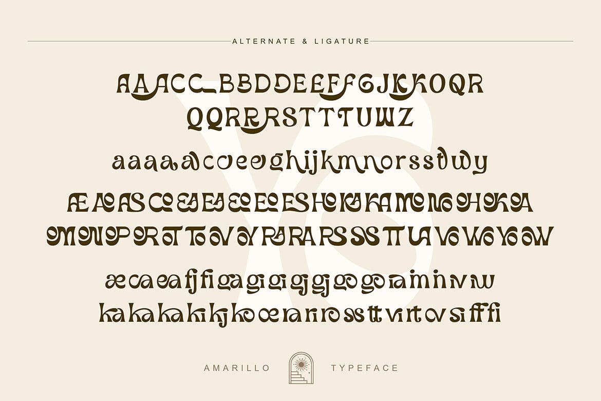 现代品牌标识徽标logo设计无衬线英文字体 Amarillo - Modern Sans Font_img_2